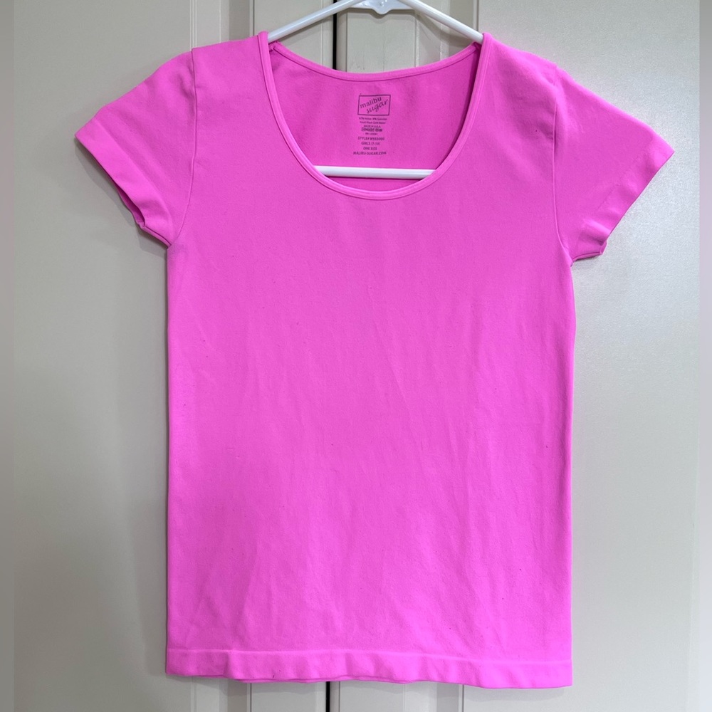 Malibu Sugar Bright Pink Tee OS